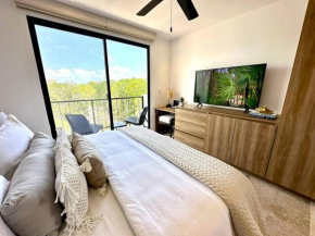 Cozy Studio with Balcony and Rooftop Pool in Tulum